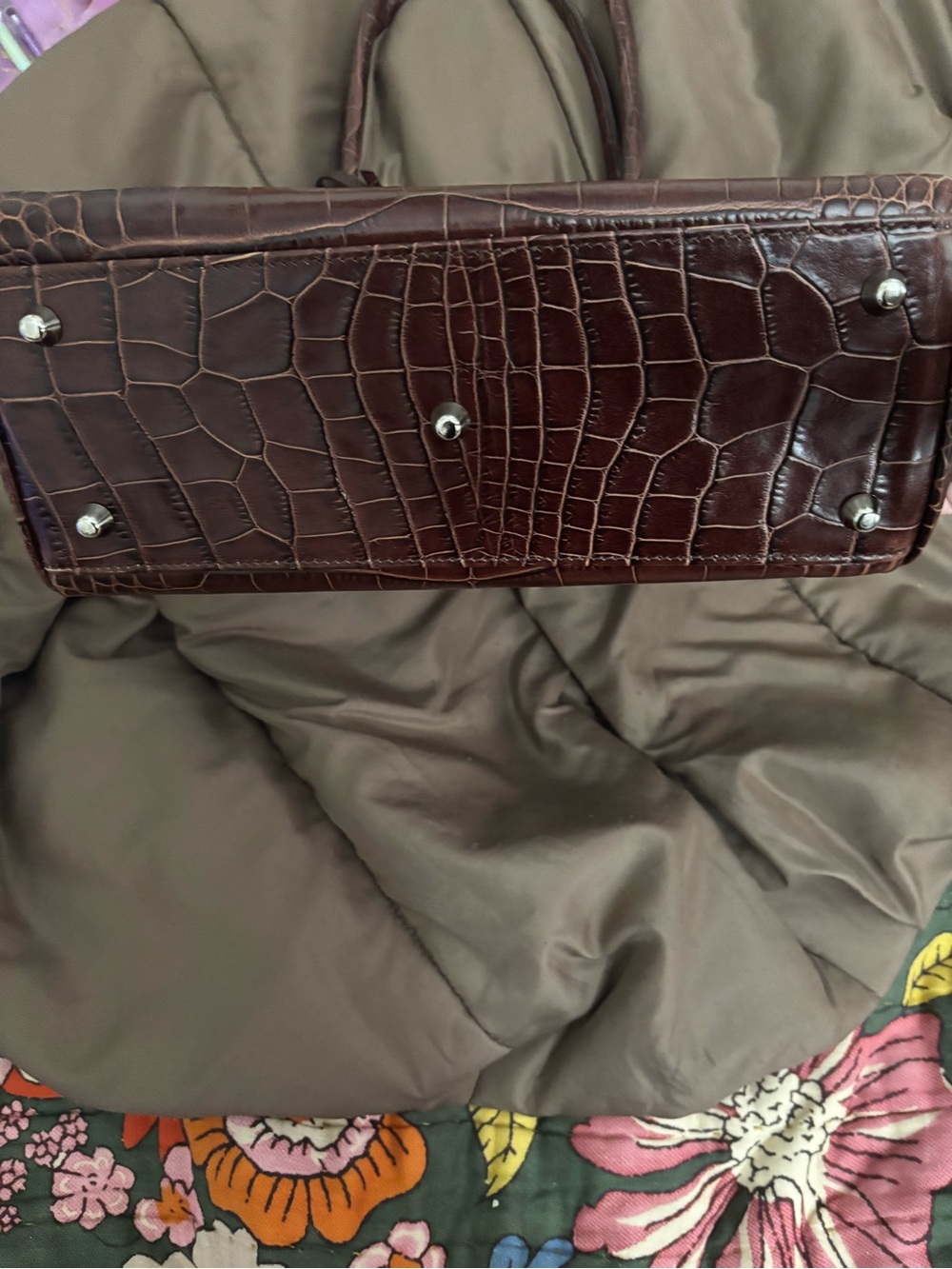Vintage Lederer birkin style leather Italian bag - Picture 12 of 12
